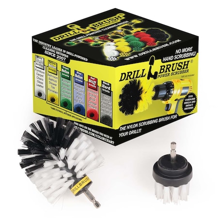 Drill Brush Power Scrubber By Useful Products 5 in W 5 in L Brush, White W-S-2O-QC-DB